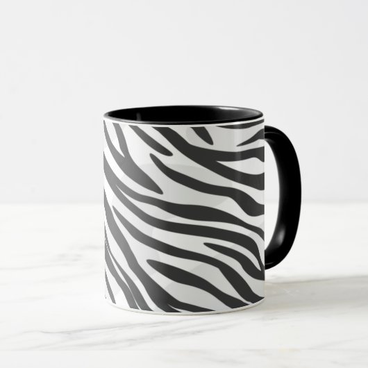 Zebra Print Combo Tasse, 325 ml Tasse (VorderseiteRechts)