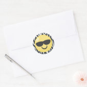 Zebra Print Cool Emoji Stickers (Umschlag)