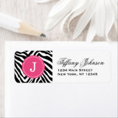 Zebra Print Custom Monogram (Insitu)