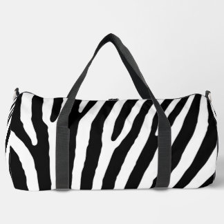 Zebra Print Cut Nähen große Duffel Tasche