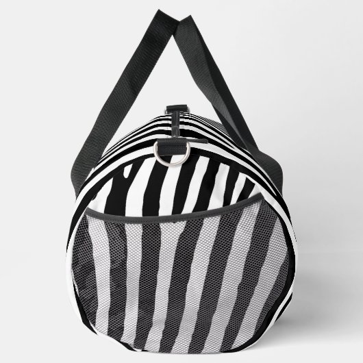 Zebra Print Cut Nähen große Duffel Tasche (Rechts)