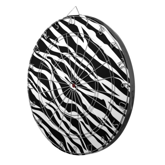 Zebra Print Dart Board Dartscheibe (Vorderseite rechts)