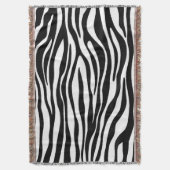 Zebra Print Decke (Vorderseite Vertikal)