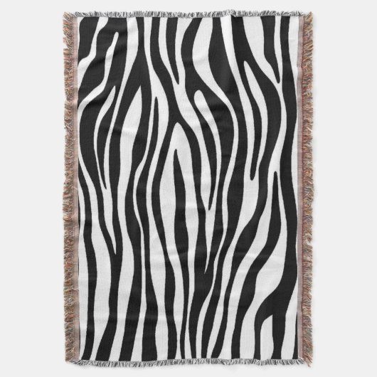 Zebra Print Decke (Vorderseite Vertikal)