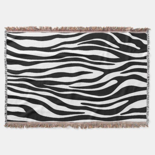 Zebra Print Decke (Vorderseite)