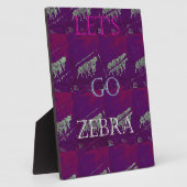 Zebra Print Décor: Ein Spaß Design Fotoplatte (Seite)