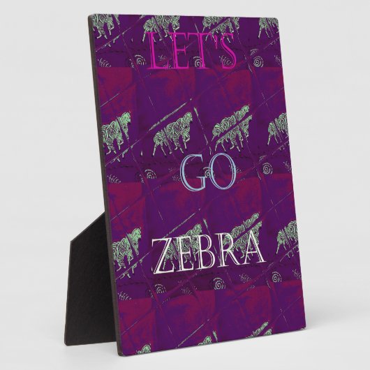 Zebra Print Décor: Ein Spaß Design Fotoplatte (Seite)