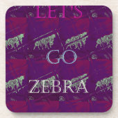 Zebra Print Décor: Ein Spaß Design Getränkeuntersetzer (Vorderseite)