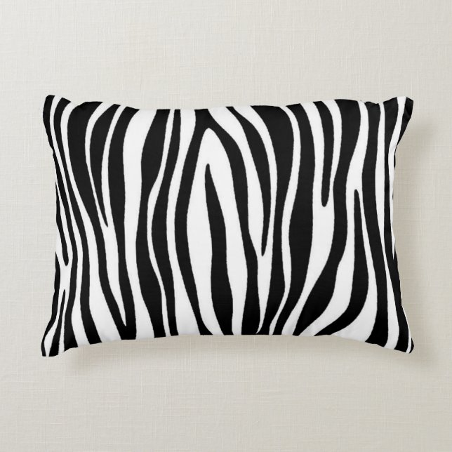 Zebra Print Dekokissen (Vorderseite)
