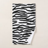 Zebra Print Design Badhandtuch Set (Handtuch)
