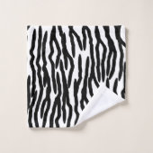 Zebra Print Design Badhandtuch Set (Waschlappen)