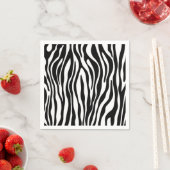 Zebra Print Design Serviette (Beispiel)