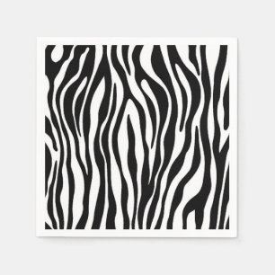 Zebra Print Design Serviette