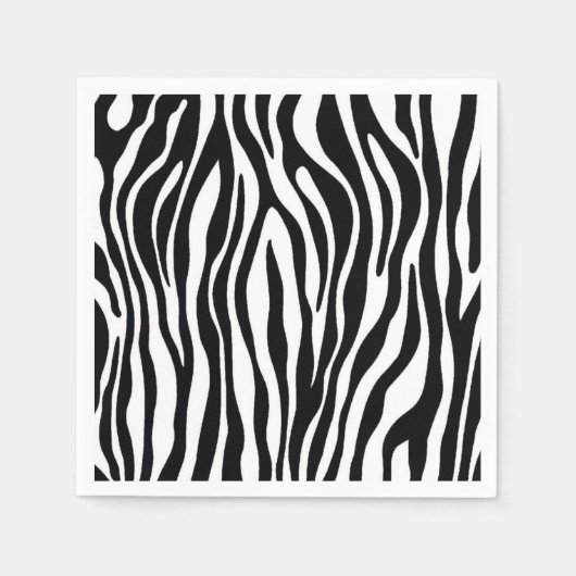 Zebra Print Design Serviette (Vorderseite)