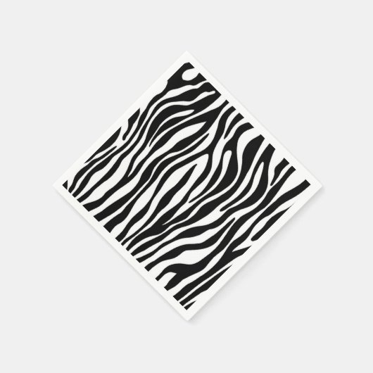 Zebra Print Design Serviette (Ecke)