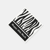 Zebra Print Designer Serviette (Ecke)