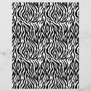 Zebra Print, doppelseitiges Scrapbook