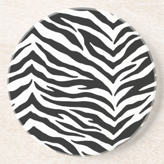 Zebra Print Drink Untersetzer (Vorne)