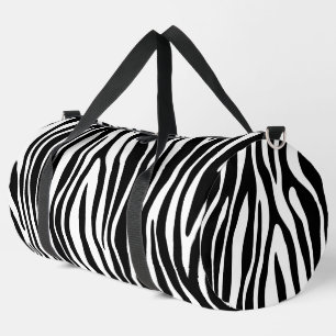 Zebra Print Duffle Bag