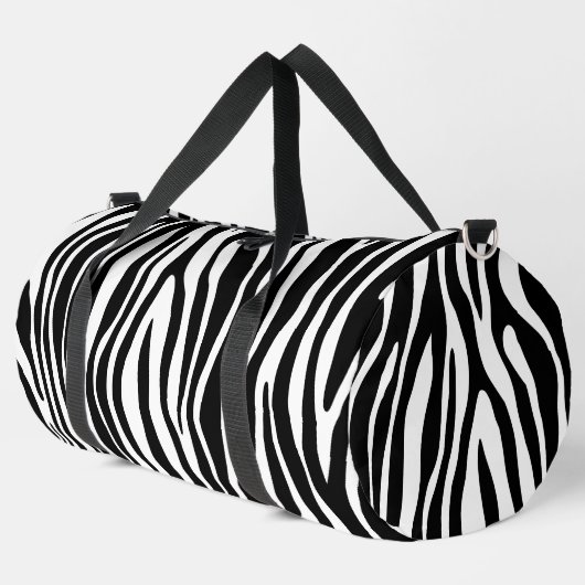 Zebra Print Duffle Bag (Linke Ecke)