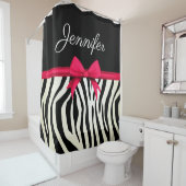 Zebra Print Duschvorhang (Beispiel)