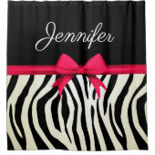 Zebra Print Duschvorhang (Vorderseite)