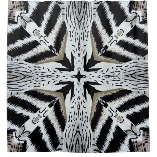 Zebra Print Duschvorhang (Vorderseite)