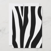 Zebra Print Einladungen (Vorderseite)