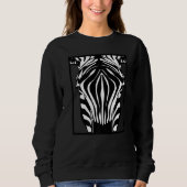 Zebra Print Face for Zebra Animal Sweatshirt (Vorderseite)