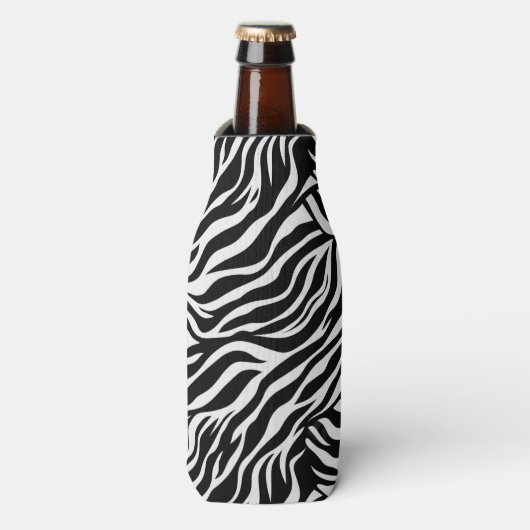 Zebra Print Flasche Cooler Flaschenkühler (Flaschenvorderseite)