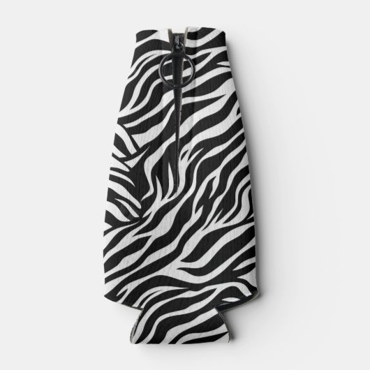 Zebra Print Flasche Cooler Flaschenkühler (Rückseite)
