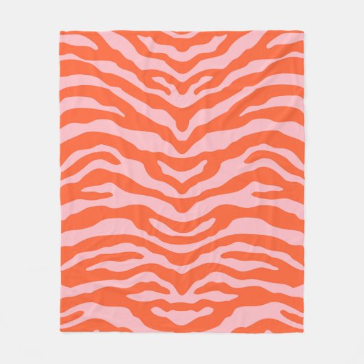 Zebra Print Fleece Blanket (Vorderseite)