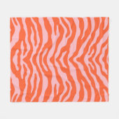 Zebra Print Fleece Blanket (Vorderseite (Horizontal))