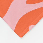 Zebra Print Fleece Blanket (Ecke)