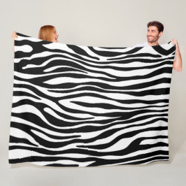 Zebra Print Fleecedecke