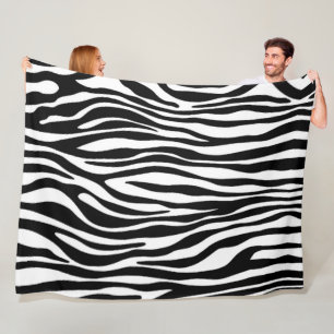 Zebra Print Fleecedecke