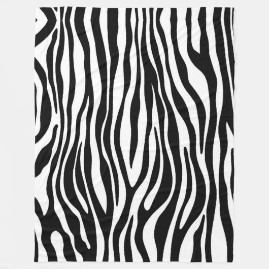 Zebra Print Fleecedecke (Vorderseite)