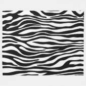 Zebra Print Fleecedecke (Vorderseite (Horizontal))