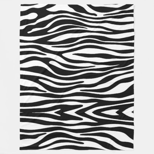 Zebra Print Fleecedecke (Vorderseite)