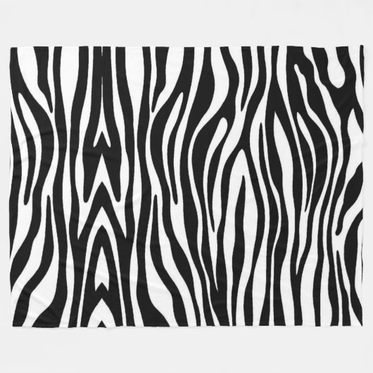 Zebra Print Fleecedecke (Vorderseite (Horizontal))