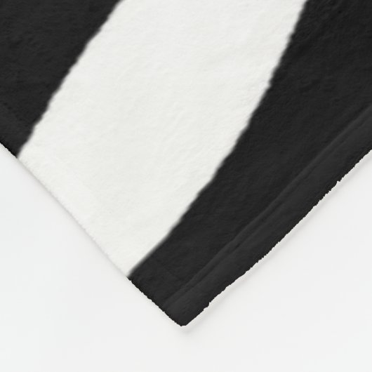 Zebra Print Fleecedecke (Ecke)