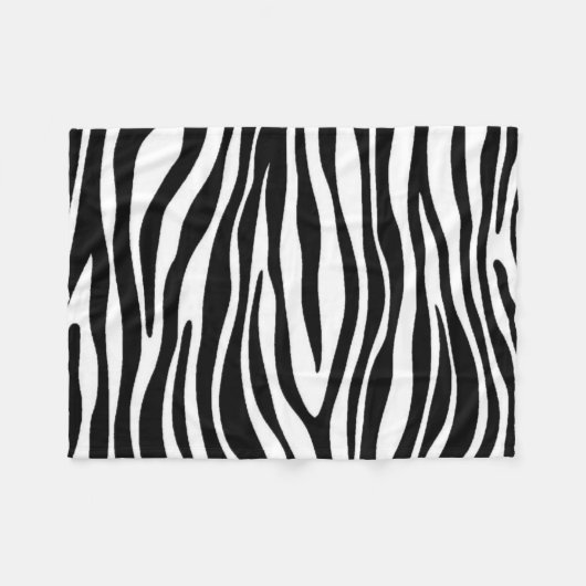 Zebra Print Fleecedecke (Vorderseite (Horizontal))