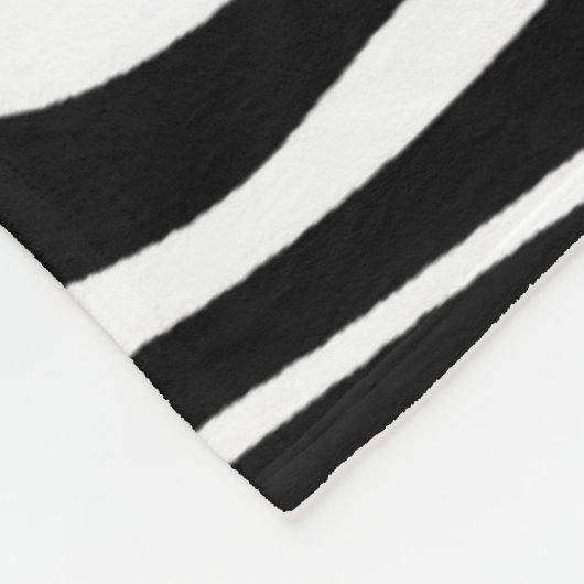 Zebra Print Fleecedecke (Ecke)
