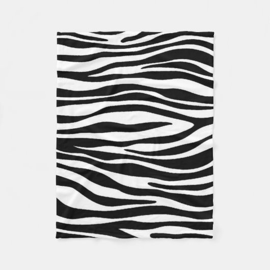 Zebra Print Fleecedecke (Vorderseite)
