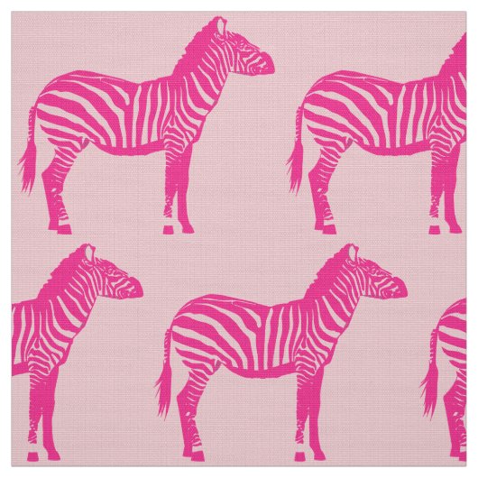 Zebra Print - Fuchsia und hellrosa Stoff (Muster)
