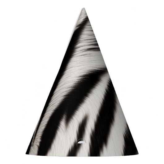 Zebra Print Fur Partyhütchen (Links)