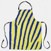 Zebra Print (Gelb & Blau) Schürze (Vorderseite)