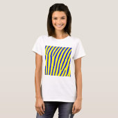 Zebra Print (Gelb & Blau) T-Shirt (Vorne ganz)