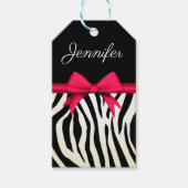 Zebra Print Geschenkanhänger (Vorderseite)