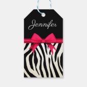 Zebra Print Geschenkanhänger (Rückseite)